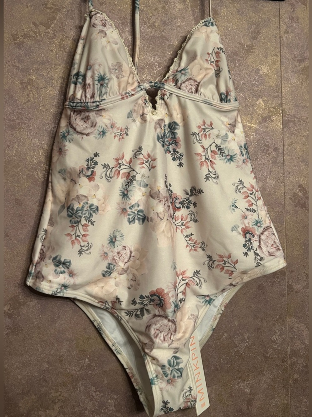 MINKPINK one piece floral swimsuit